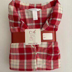 ADONNA Women's 2-Piece Pajama Sleep Set NIP Size L